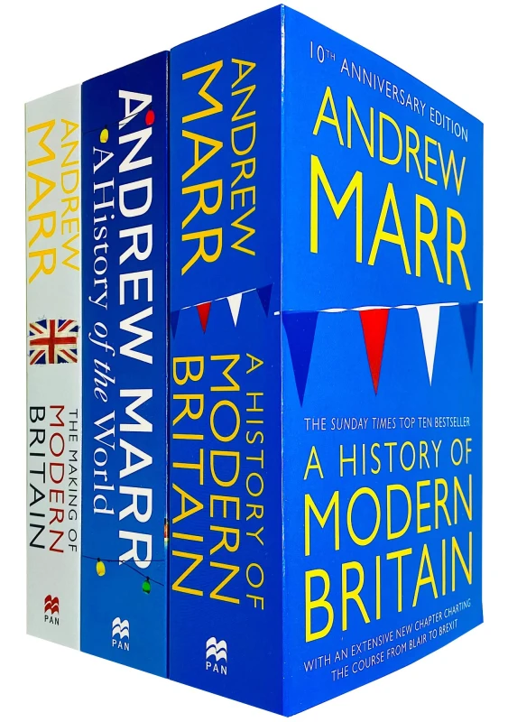 Image of Andrew Marr Collection 3 Books Set (The Making of Modern Britain, A History of the World, A History of Modern Britain) Andrew Marr Books
