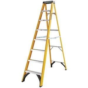 image of Youngman S400 8 Tread Fibreglass Stepladder