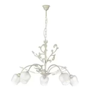 image of Onli Zula Multi Arm Pendant Ceiling Light, Ivory