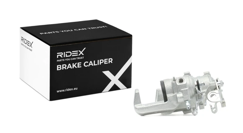 Image of RIDEX 78B1866 Brake caliper Rear Axle, without holder Cast Iron Brake Caliper (78)