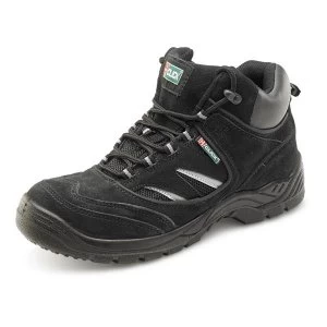 Image of Click Footwear Trainer Boot Steel Toecap PU Leather Size 5 Black Ref
