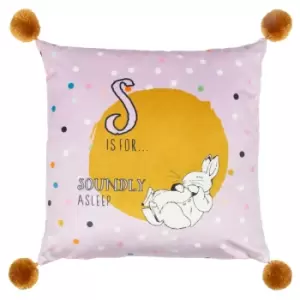 Image of Dotty Peter Rabbit Cushion Lilac, Lilac / 43 x 43cm / Polyester Filled