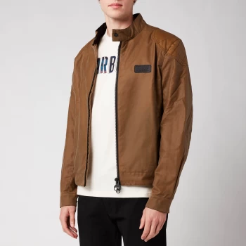 Image of Barbour International Mens Stove Wax Jacket - Sand - M