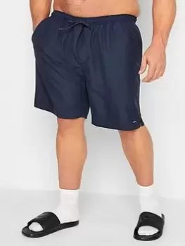 Image of BadRhino Plain Swim Shorts - Navy, Size 3XL, Men