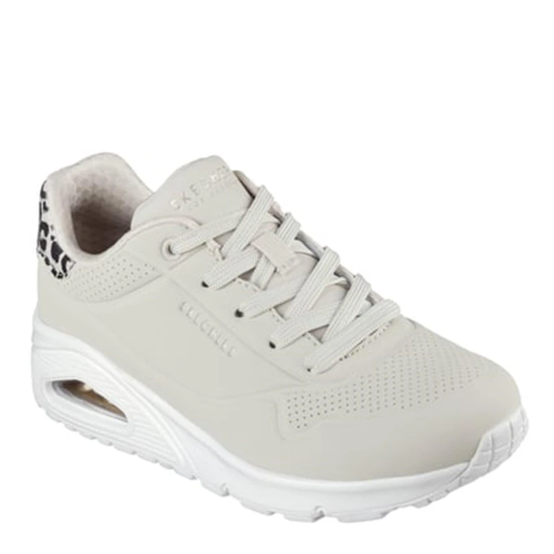 Image of Skechers UNO Stand On Air Trainers Womens Beige/Leopard female 6 (39)