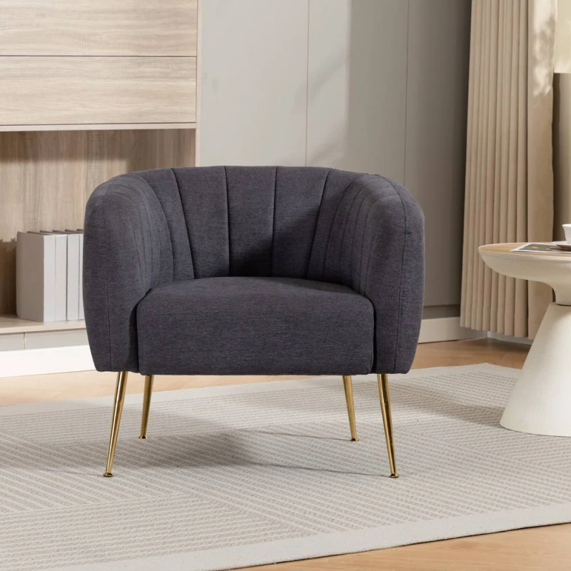 Image of Artemis Home Stanton Accent Chair in Charcoal Size: 1 Pack Charcoal Unisex 1 Pack