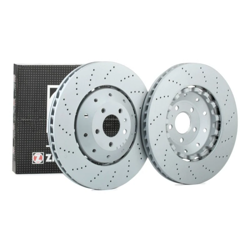 Image of ZIMMERMANN 100.3369.70 Brake disc Front Axle, Aluminium Brake Disc Hub, Coated, Alloyed/High-carbon Brake Disc (82)