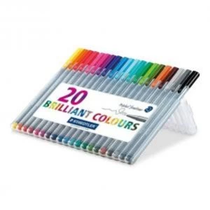 image of Staedtler Triplus Fineliner Assorted Pack 20 60852SR