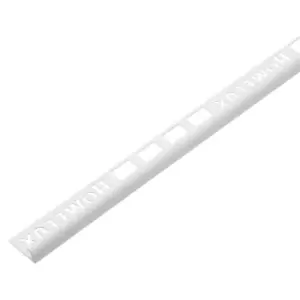 Homelux White Pvc Tiling Trim, 9mm