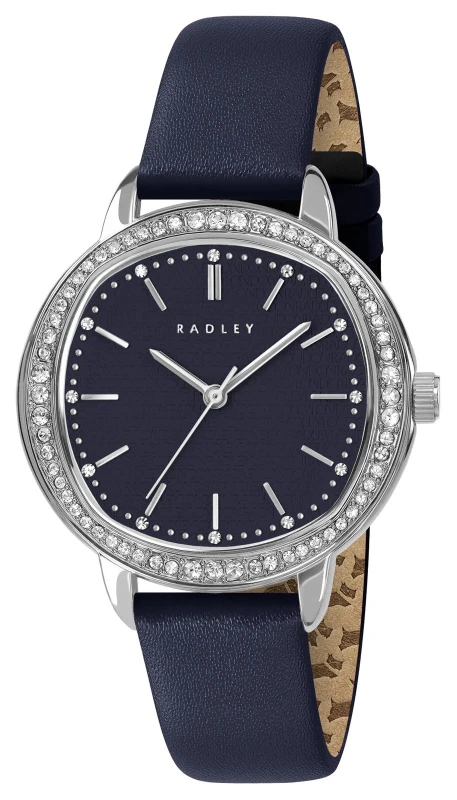 Image of Radley RY21847 Berry Lane Crystal-Set (36mm) Ink-Blue Watch