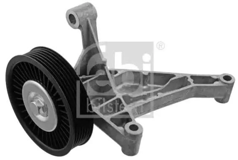 Image of FEBI BILSTEIN 100099 Idler Pulley with holder Plastic Deflection/Guide Pulley,v-ribbed belt (312)