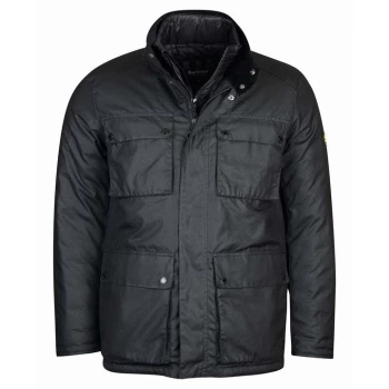 Image of Barbour International Legacy Clarence Wax Jacket - Black BK91