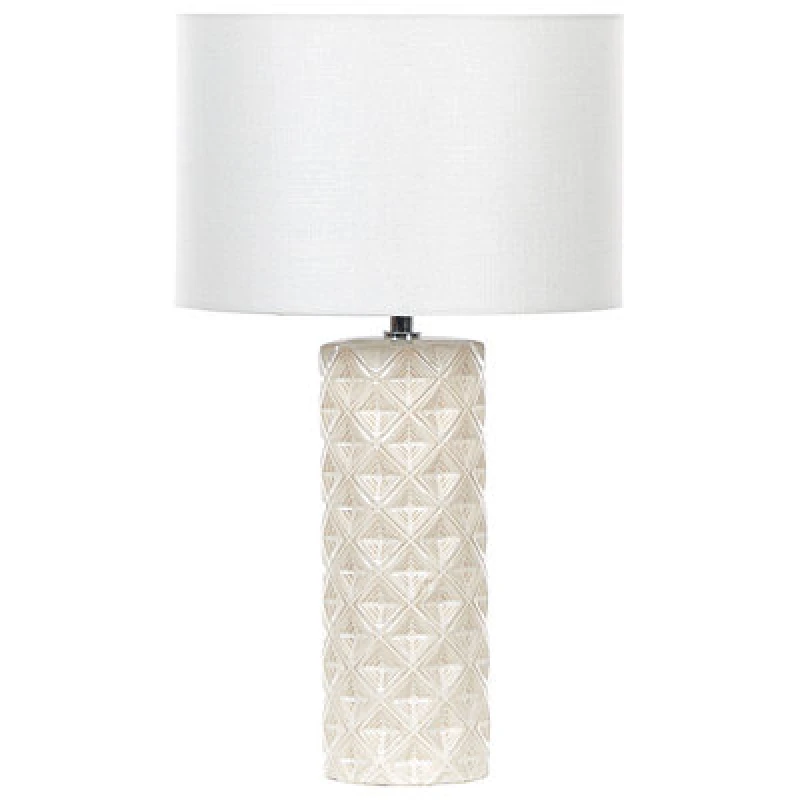 Image of Beliani Table Lamp Balonne Ceramic Light Beige