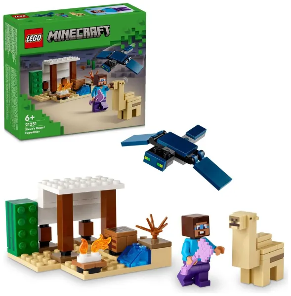 image of LEGO Minecraft Steve's Desert Expedition Building Toys 21251