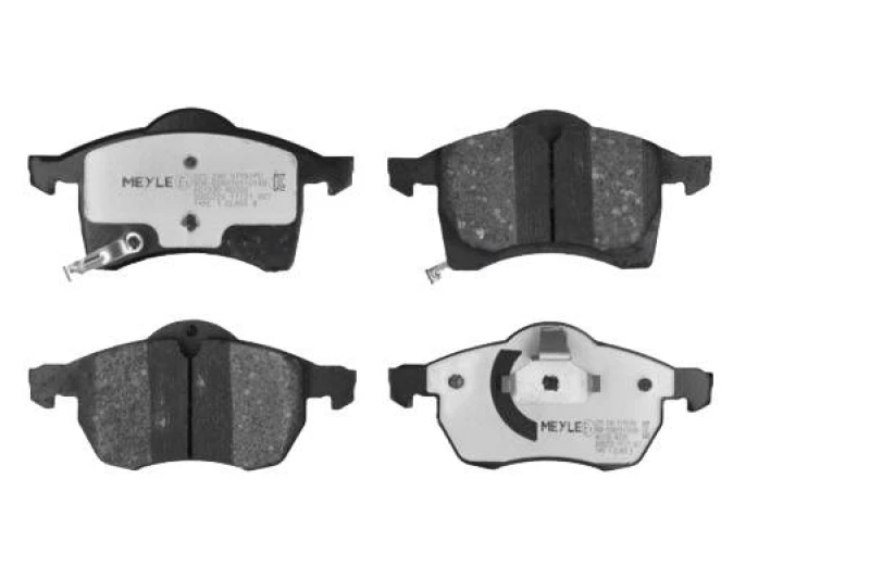 Image of MEYLE 025 230 5719/PD Brake pad set Front Axle, with acoustic wear warning, MEYLE-PD Quality, with anti-squeak plate Brake Pad Set,disc brake (402)