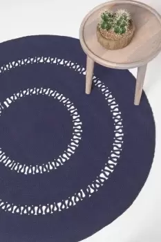 Image of Crochet Braided Round Rug