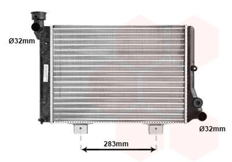 Image of VAN WEZEL Engine radiator VAN WEZEL 26002005