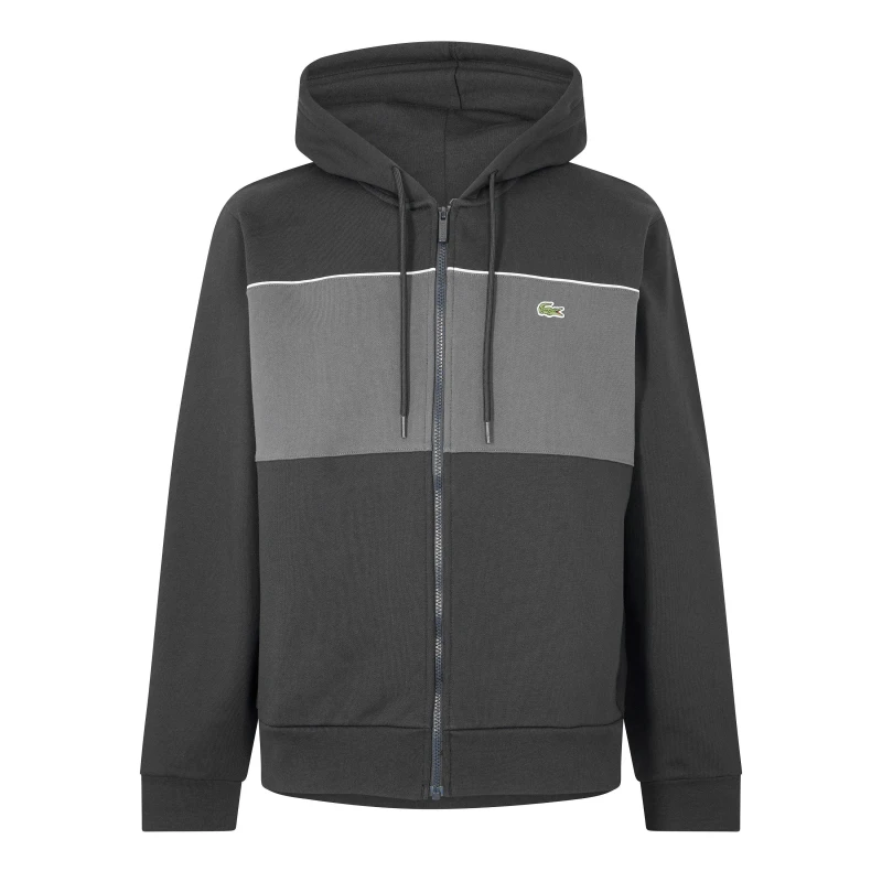 Image of Lacoste Mens Full Zip Fleece Black 4CI male 2XL
