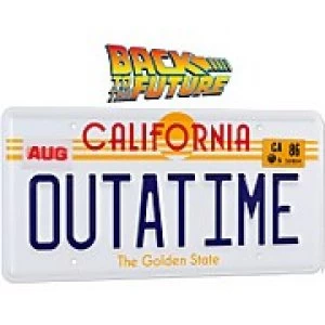Image of Doctor Collector Back to the Future Outatime License Plate Replica
