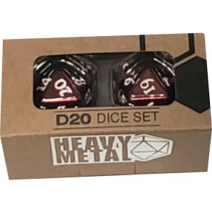 image of Ultra Pro Red: D20 Heavy Metal Dice