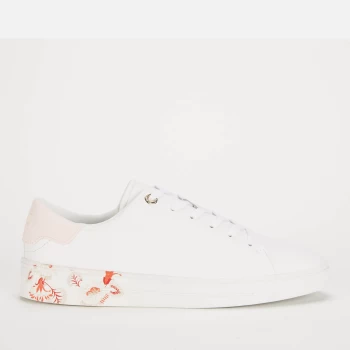 Image of Ted Baker Womens Urbana Low Top Trainers - White - UK 8