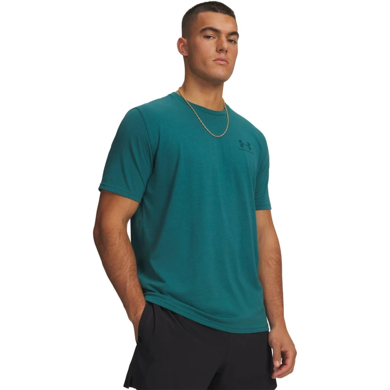 Image of Under Armour Logo T-Shirt Mens Rack Green male 2XL