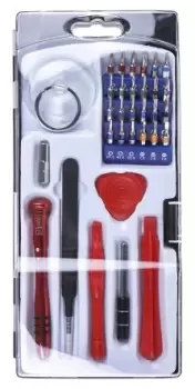 image of RS PRO 32 Piece Phone Repair Tool Kit with Case