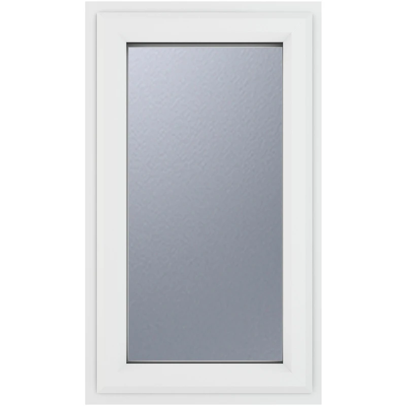 Image of Crystal Triple Glazed Window White Lh 610 X 1040Mm Obscure 4WHOTG6101040