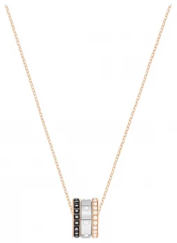 Image of Swarovski Hint Rose Gold Plated Pendant Mixed Metal Jewellery