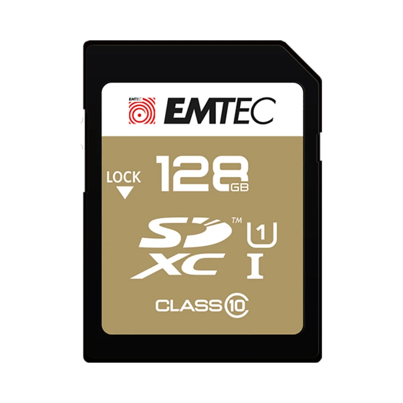 Image of Emtec 128GB UHS-I U1 EliteGold SD Memory Card