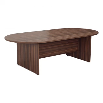 image of 2400 D-End Meeting Table - Dark Walnut