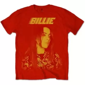 Billie Eilish - Racer Logo Jumbo Unisex X-Small T-Shirt - Red