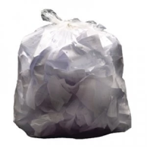 Image of 2Work Light Duty Refuse Sack Clear Pack of 200 KF73377