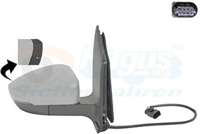 Image of VAN WEZEL Wing mirror VAN WEZEL 5702808