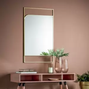 Image of 102cm Industrial Gold Mirror