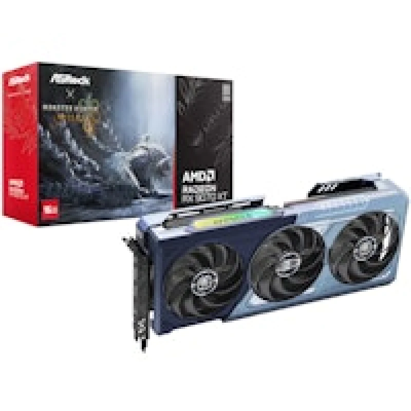 Image of Asrock Radeon RX 9070 XT Monster Hunter Wilds Edition 16GB GDDR6 Graphics Card