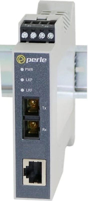 Image of Perle 05091080 network media converter 1550 nm Single-mode White. Grey
