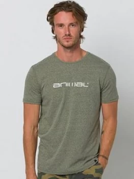 Image of Animal Marrly Graphic Short Sleeve T-Shirt - Olive, Olive Size M Men