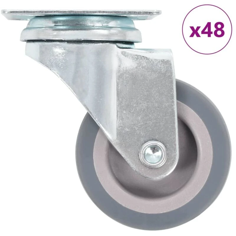 Image of VIDAXL 48 pcs Swivel Casters 50 mm Vidaxl 8719883716985