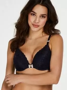 Image of Hunkemoller Maya Padded Push Up Bra, Blue, Size 34A, Women