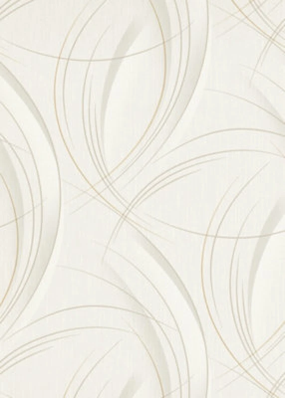Image of Erismann Modern Curvaceous Swirl Wallpaper With Subtle Metallic Highlights In Natural