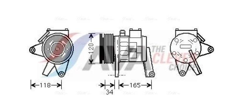 Image of Air conditioning compressor AVA COOLING SYSTEMS CRAK063