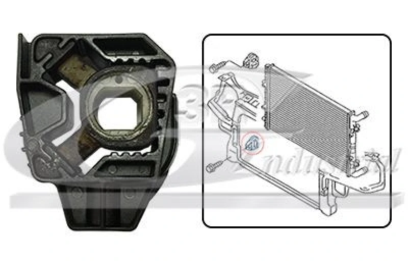 Image of 3RG Radiator mount 3RG 86701