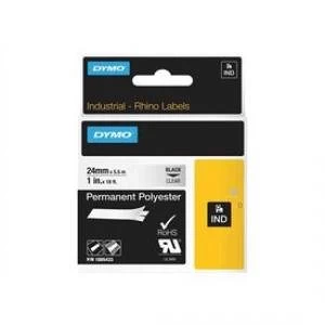 Image of Dymo 1805433 24mm Black On Clear