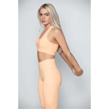 Image of USA Pro x Louisa Johnson Racer Back Sports Bra - Orange