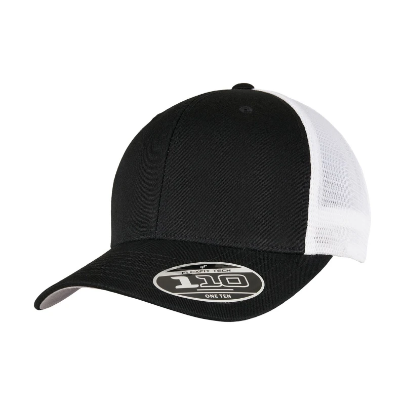 Image of Flexfit Flexfit Men 110 Mesh Two Tone Cap in Black One Size Male 5059699839625