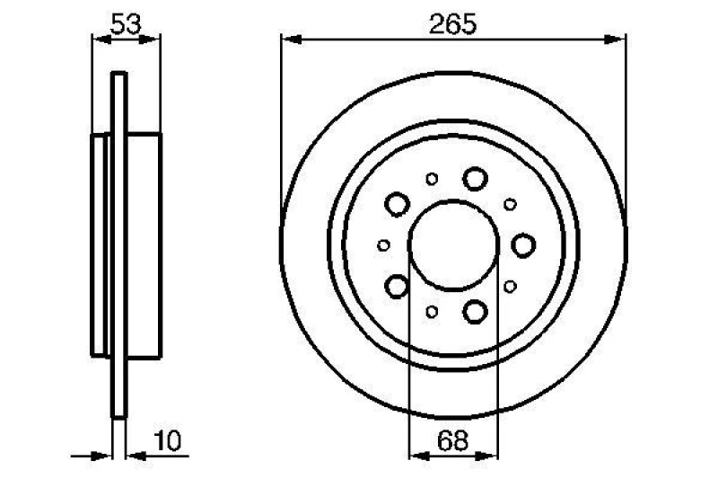 Image of Brake disc Bosch 0 986 478 042