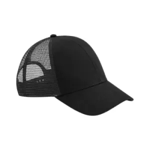 Image of Beechfield Unisex Adult 6 Panel Trucker Cap (One Size) (Black)