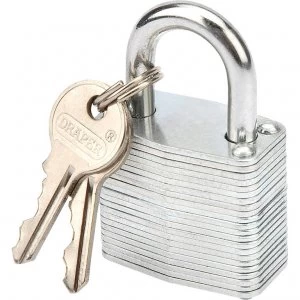 Image of Draper Laminated Steel Padlock 30mm Standard