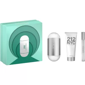 Image of Carolina Herrera 212 NYC Gift Set 100ml Eau De Toilet + 75ml Body Lotion + 10ml Eau De Toilet